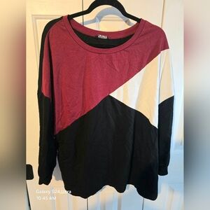 Bloomchic Colorblock Long Sleeve Top